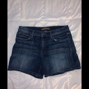 High waste denim shorts